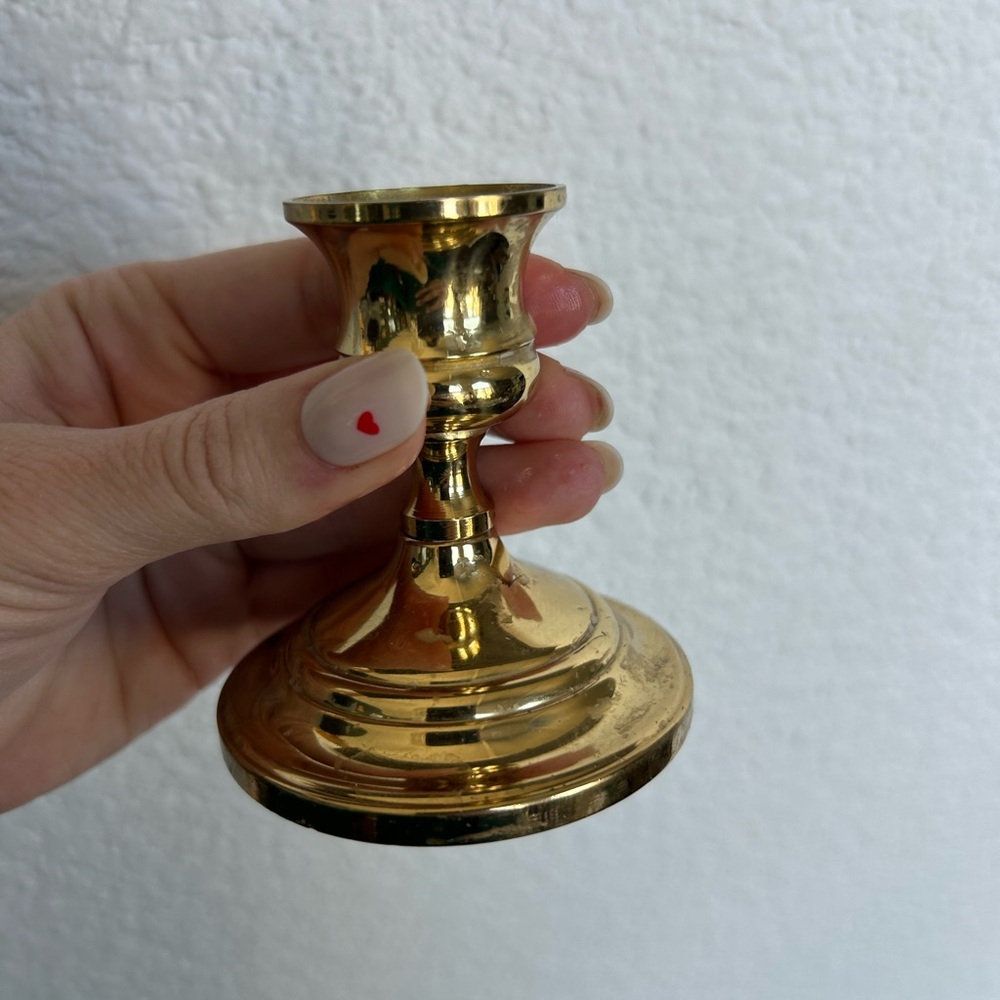 Vintage brass candlestick‎ holder
